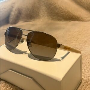 Ralph Lauren Brown Aviator Sunglasses